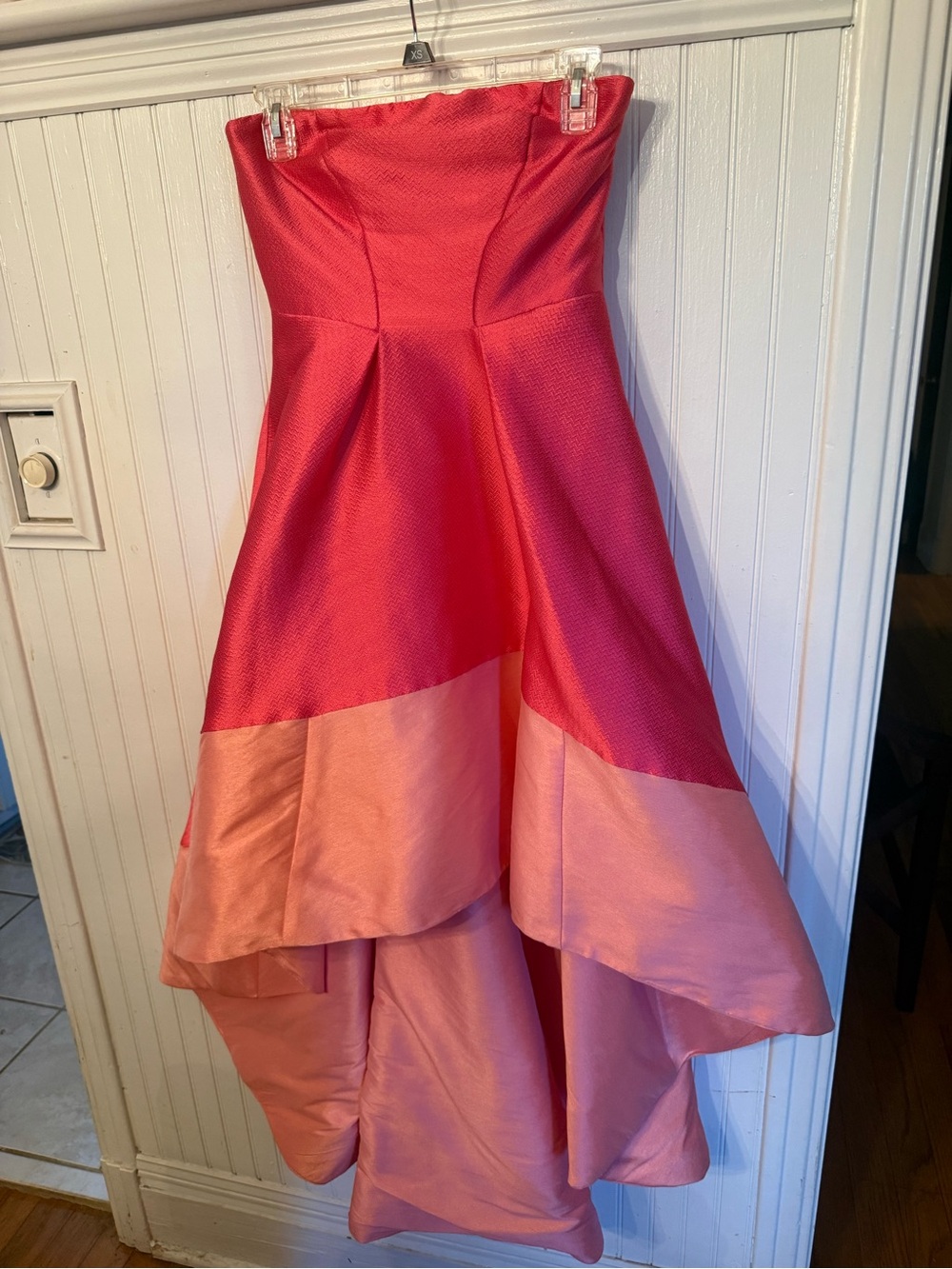 ML Monique Lhuillier Gladiolus High Low Colorblock Dress Size 0